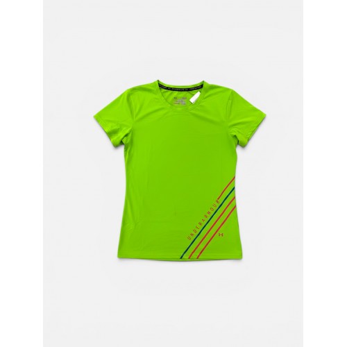Under Armour Γυναικείο Αθλητικό T-Shirt Πράσινο Neon XL